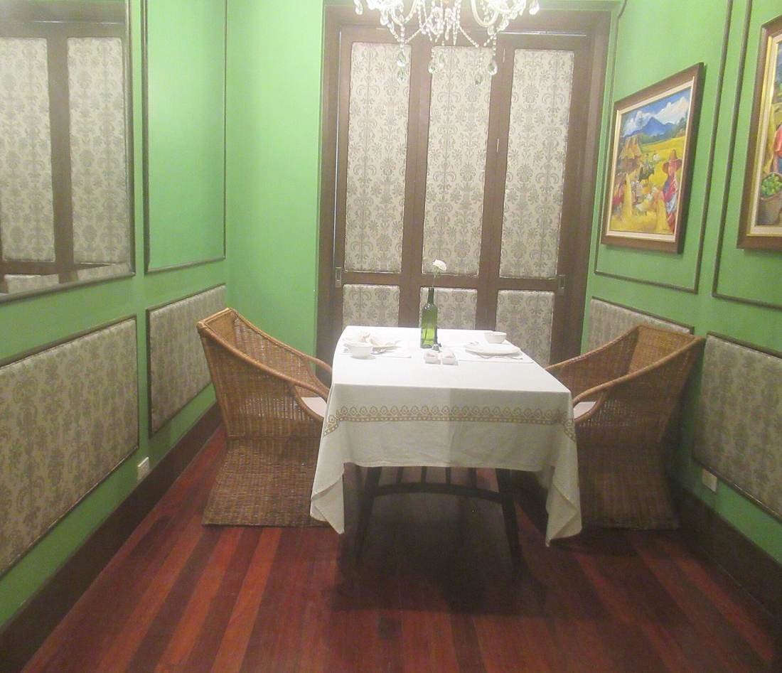 Elegant table setting inside a fine-dining restaurant